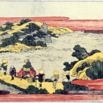 Hokusai - Heazy Morning Sunlight at Awazu - 1802 Horizontal Edition