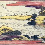 Hokusai - Descending Geese at Katada - 1802 Horizontal Edition