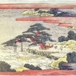 Hokusai - Night Rain at Karasaki - 1802 Horizontal Edition