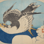 Hokusai - Flying Hawk - Fan Prints