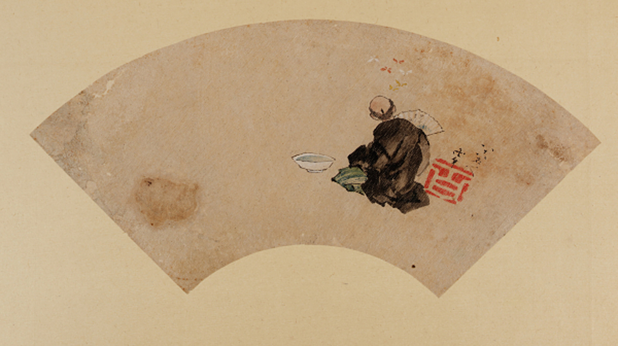 Hokusai - A Man with a Fan - Fan Prints