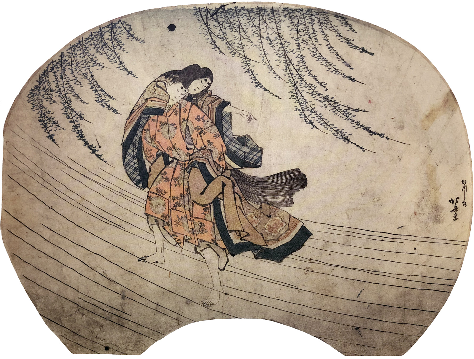 Hokusai - The Akuta River - Fan Prints