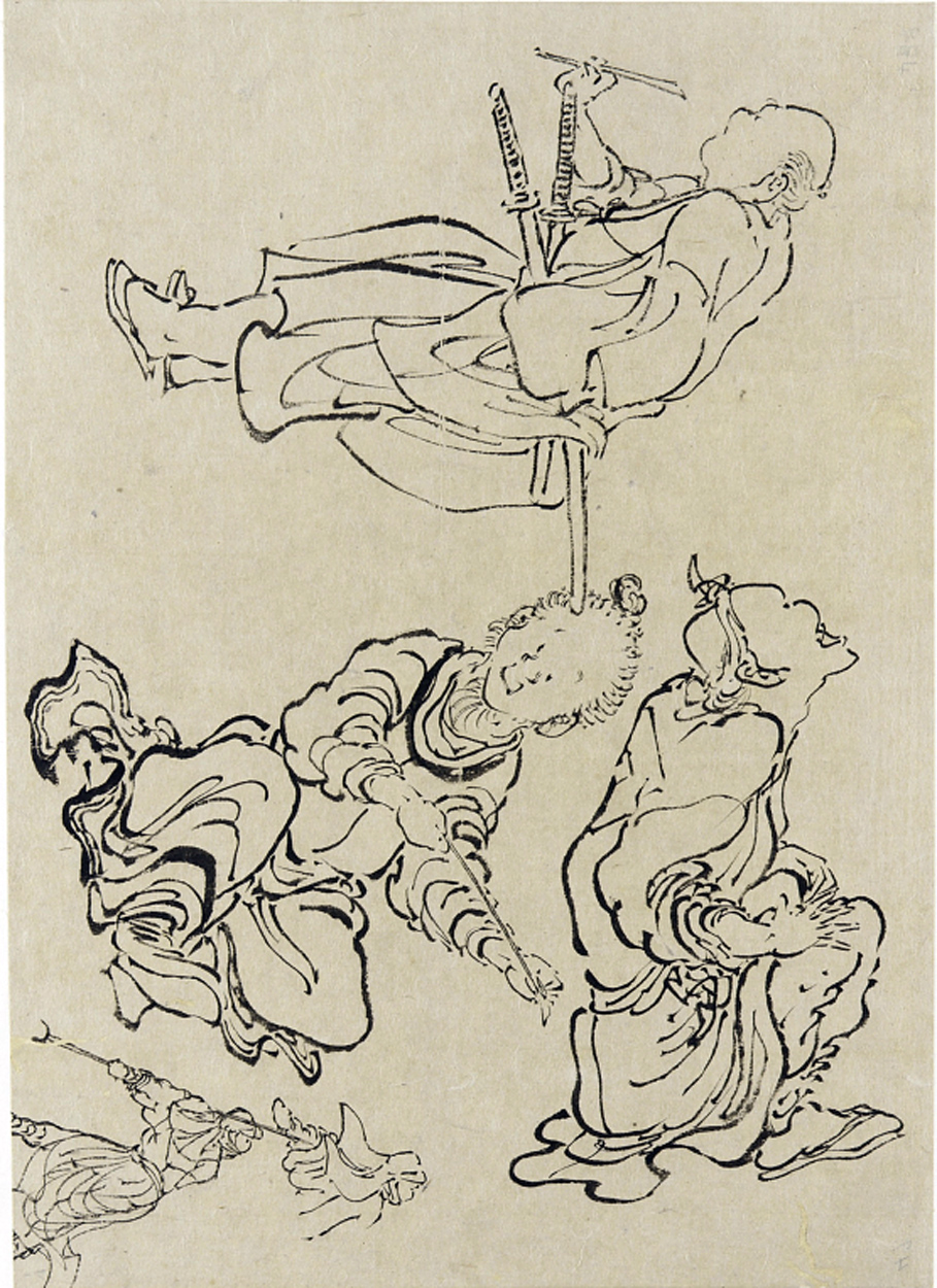 Hokusai - Various Figures - Hand Drawings