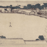 Hokusai - Gathering Around Shinobazu Pond - Long Surimono