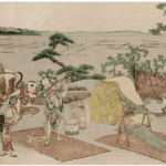Hokusai - Farmers at Work - Long Surimono