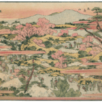 Hokusai - View of the Inari Shrine at Oji and Asuka Hill - Perspective & Newly Published Perspectives