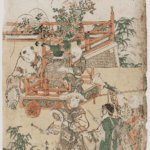 Hokusai - Chinese Boys Pulling a Cart - Shunro Period