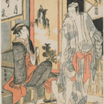 Hokusai - Evening Bell of Yazaemon - Shunro Period