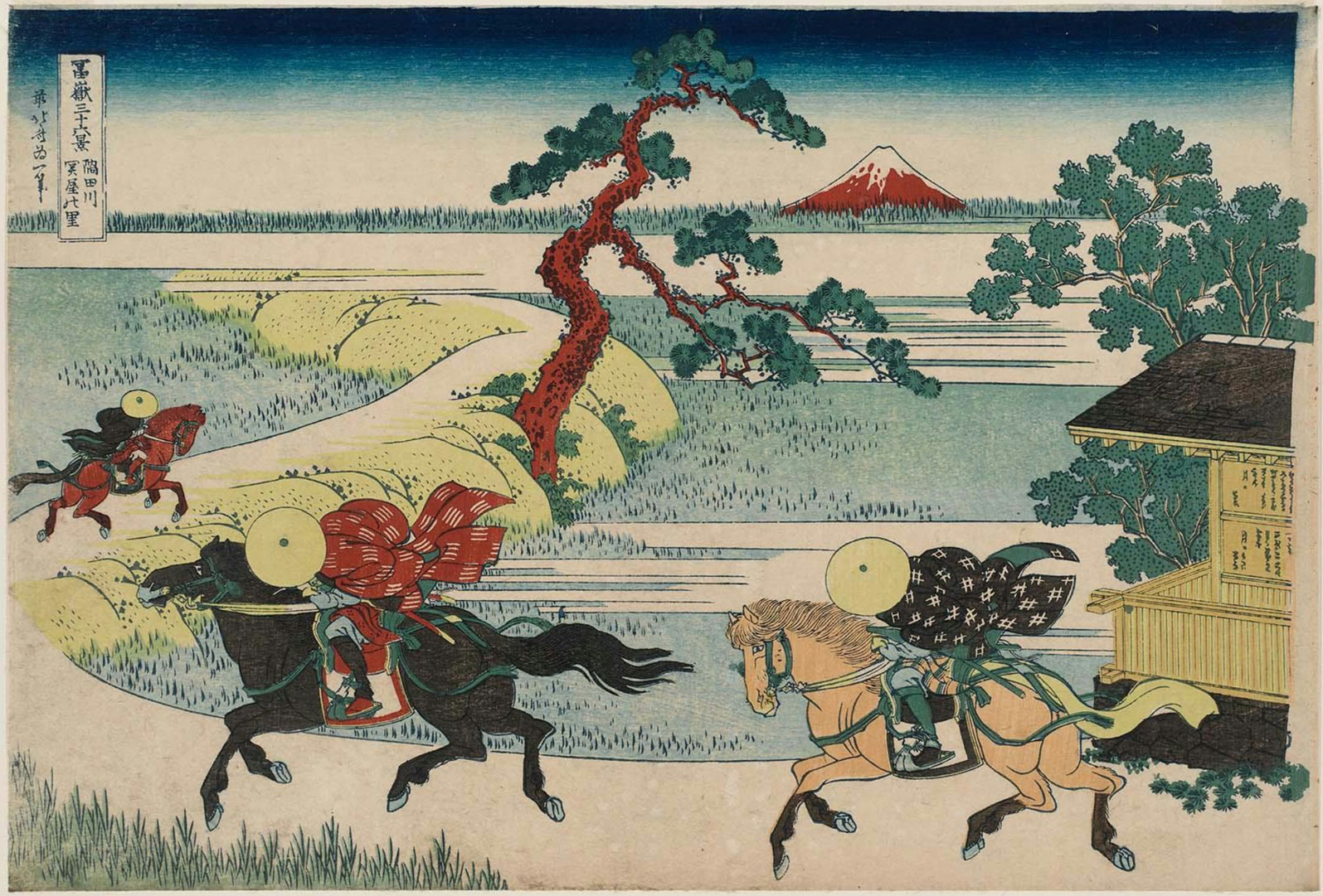 Hokusai - #32 Sekiya Village on the Sumida River - 36 Views of Mt Fuji