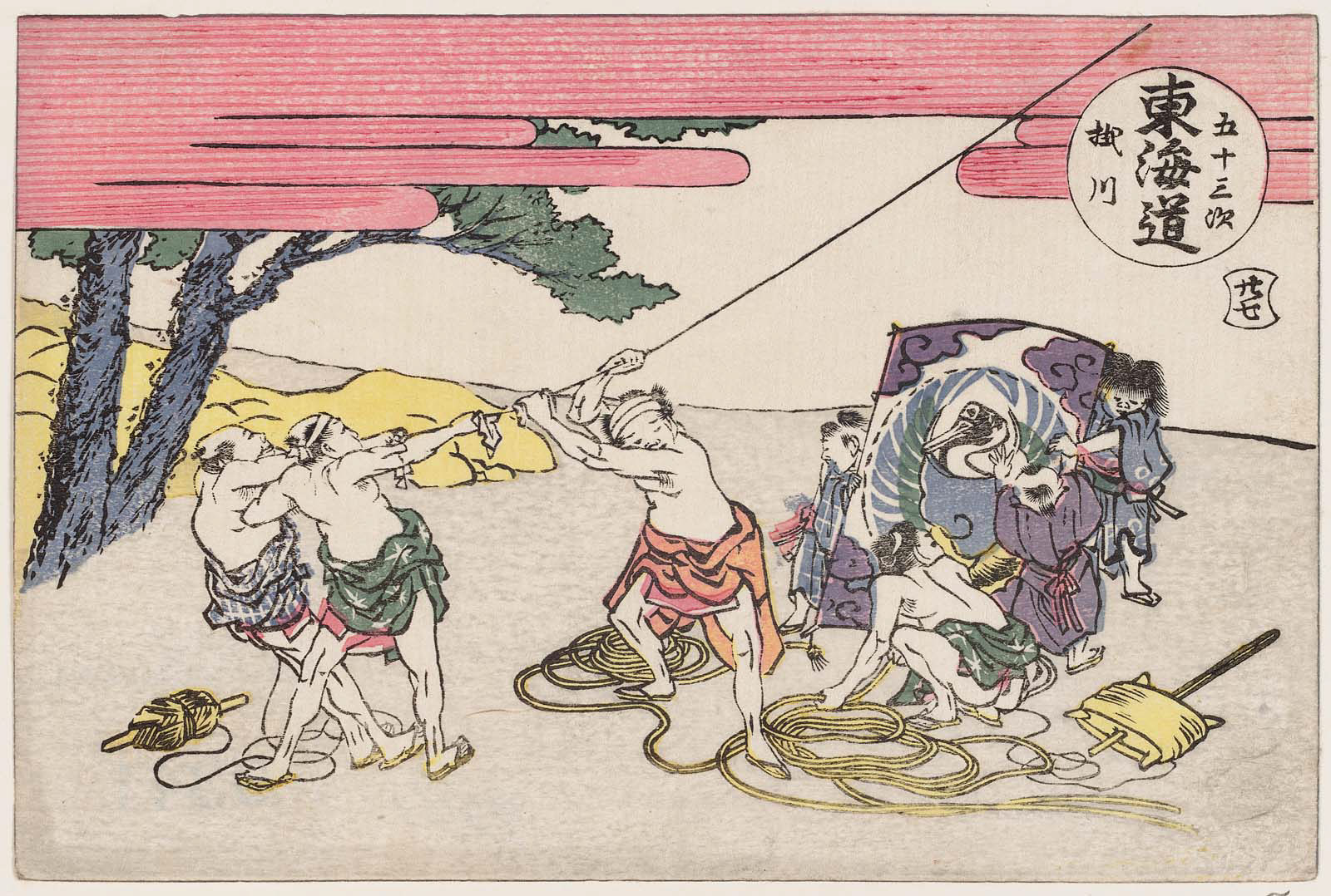 Hokusai - #27 Kakegawa - 1802 Edition