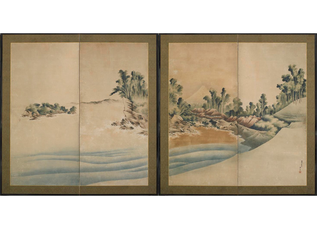 Hokusai - Mount Fuji and Enoshima - Landscapes