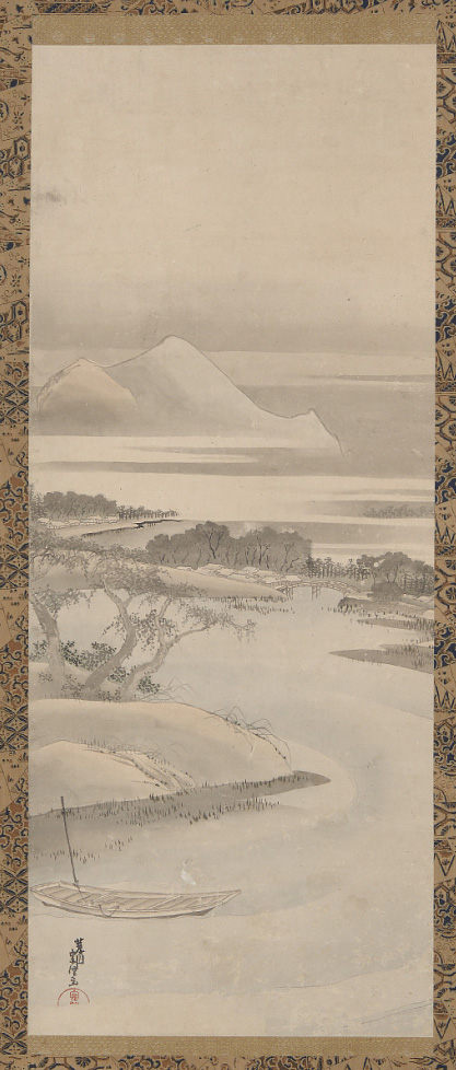 Hokusai - River Landscape - Landscapes