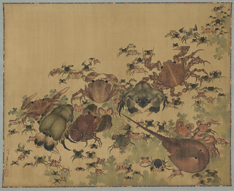 Hokusai - Crustaceans - Animals