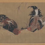 Hokusai - Gamecocks - Animals