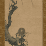 Hokusai - Boy Seated on a Tree Trunk Playing a Flute - Others