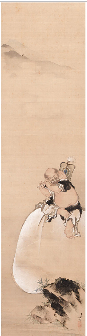 Hokusai - Hotei Playing Music - Others