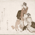 Hokusai - Looking at a Dancing Animal - Surimono's