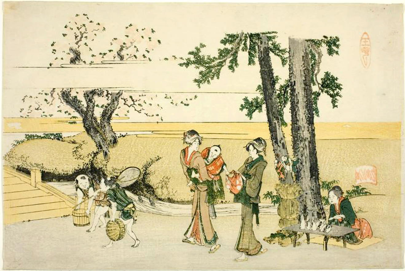 Hokusai - Wayside Scene in Oji - Unsigned Work