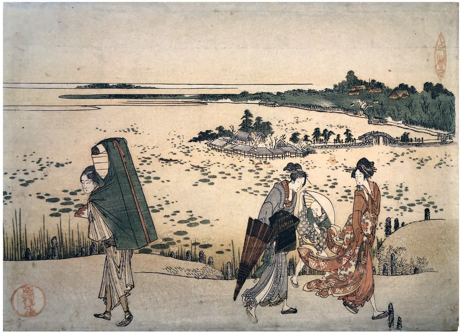 Hokusai - Early Morning at Ueno - Unsigned Work