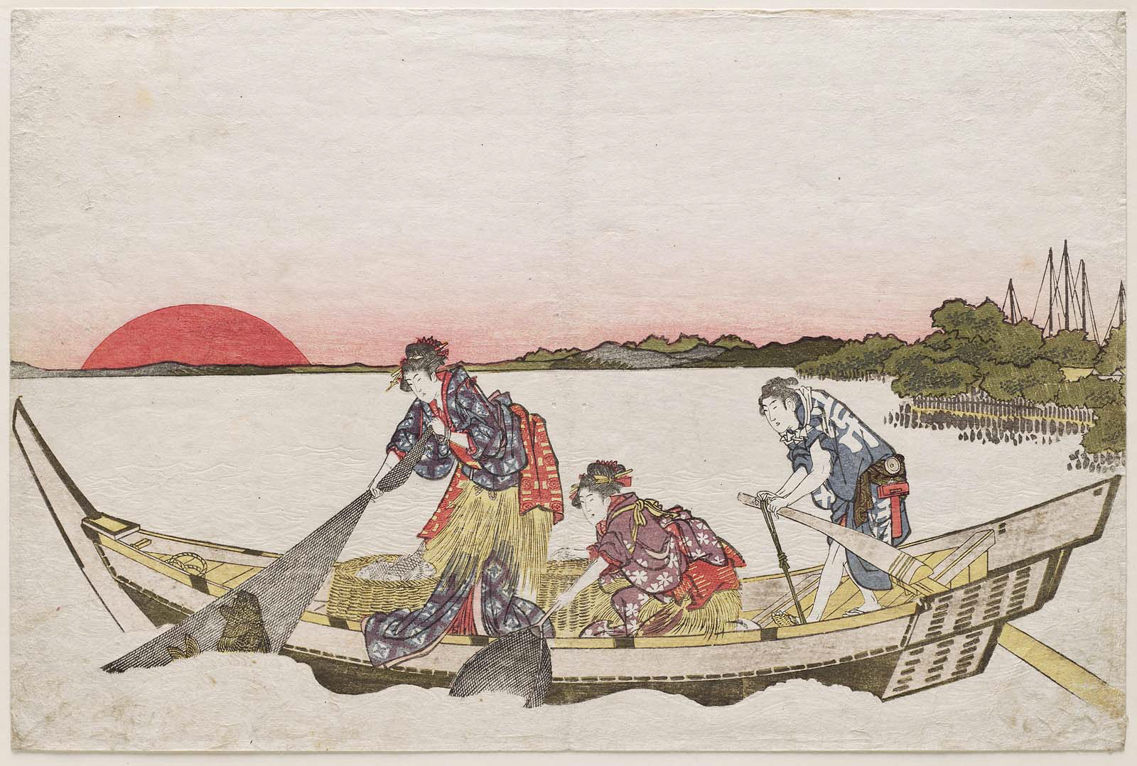 Hokusai - Women Fishing for Sea Bream - Unsigned Work