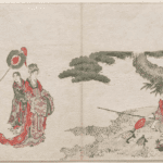 Hokusai - Urashima Taro and Oto-hime the Dragon King’s Daughter - Unsigned Work