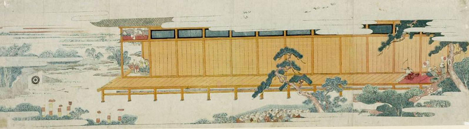 Hokusai - Archery at Sanjusangendo - Unsigned Work