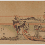 Hokusai - Reluctant Woman Boarding a Boat - Other PRINTS