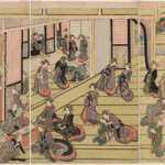 Hokusai - New Year’s Day at the Ogi-ya in the Yoshiwara - Other PRINTS