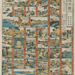 Hokusai - Newly Published Board Game of a Journey to and from Kamakura Enoshima - Other PRINTS