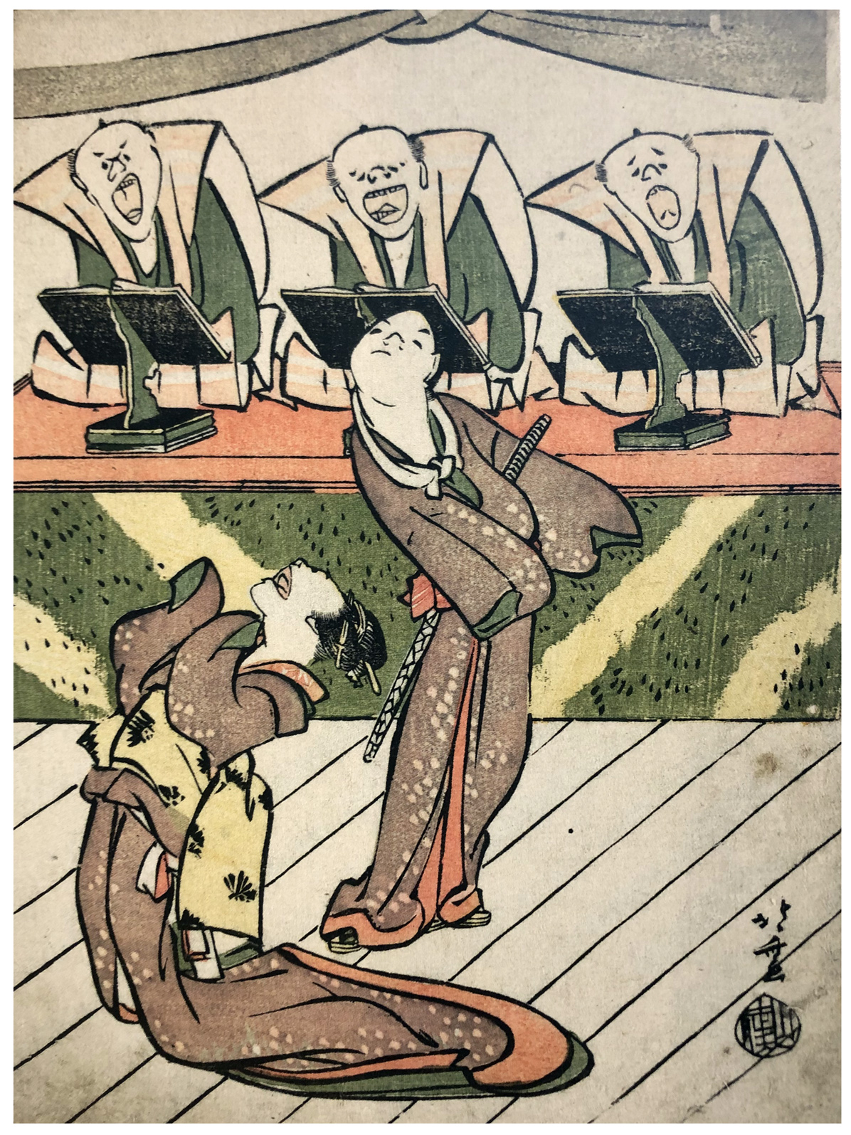 Hokusai - The Choir - Toba-e Shukai