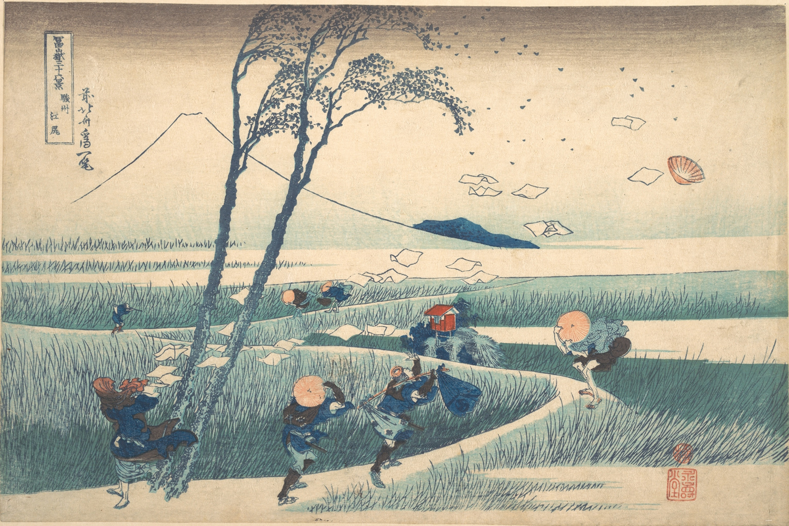 Hokusai - #18  Ejiri in Suruga Province - Uncategorized