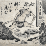 Hokusai - Gag on Behalf of Another - 100 Fashionable Comic Verses