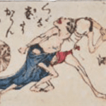 Hokusai - Getting Drunk - 100 Fashionable Comic Verses