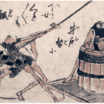 Hokusai - Cleaning the Well - 100 Fashionable Comic Verses
