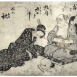 Hokusai - Wrongly Being Scold by an Old Lady - 100 Fashionable Comic Verses