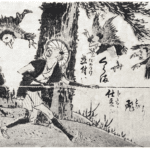 Hokusai - Encounter with Three Karura - 100 Fashionable Comic Verses