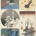 Hiroshiges - Five Vignettes of Edo - Harimaze of Famous Places in Edo