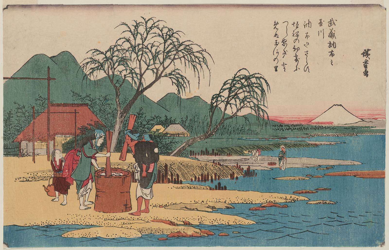 Hiroshiges - The Chōfu Jewel River in Musashi Province (Musashi Chōfu no Tamagawa) - Six Jewel Rivers in Various Provinces 1835-36 p.246 #39