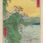 Hiroshiges - 17 Yui: The Frightful Satta Pass (Yui, Satta tōge oya shirazu) - Vertical Tokaido