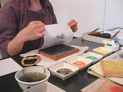Woodblock Printing Course at Kamigata Museum
