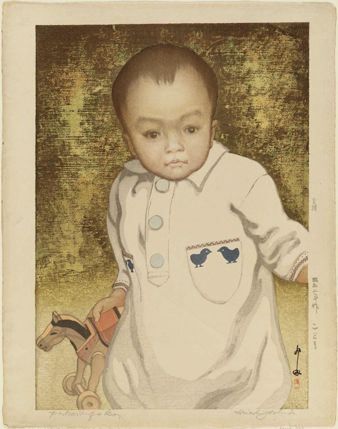 Hiroshi Yoshida - Portrait of a Boy (Kodomo)