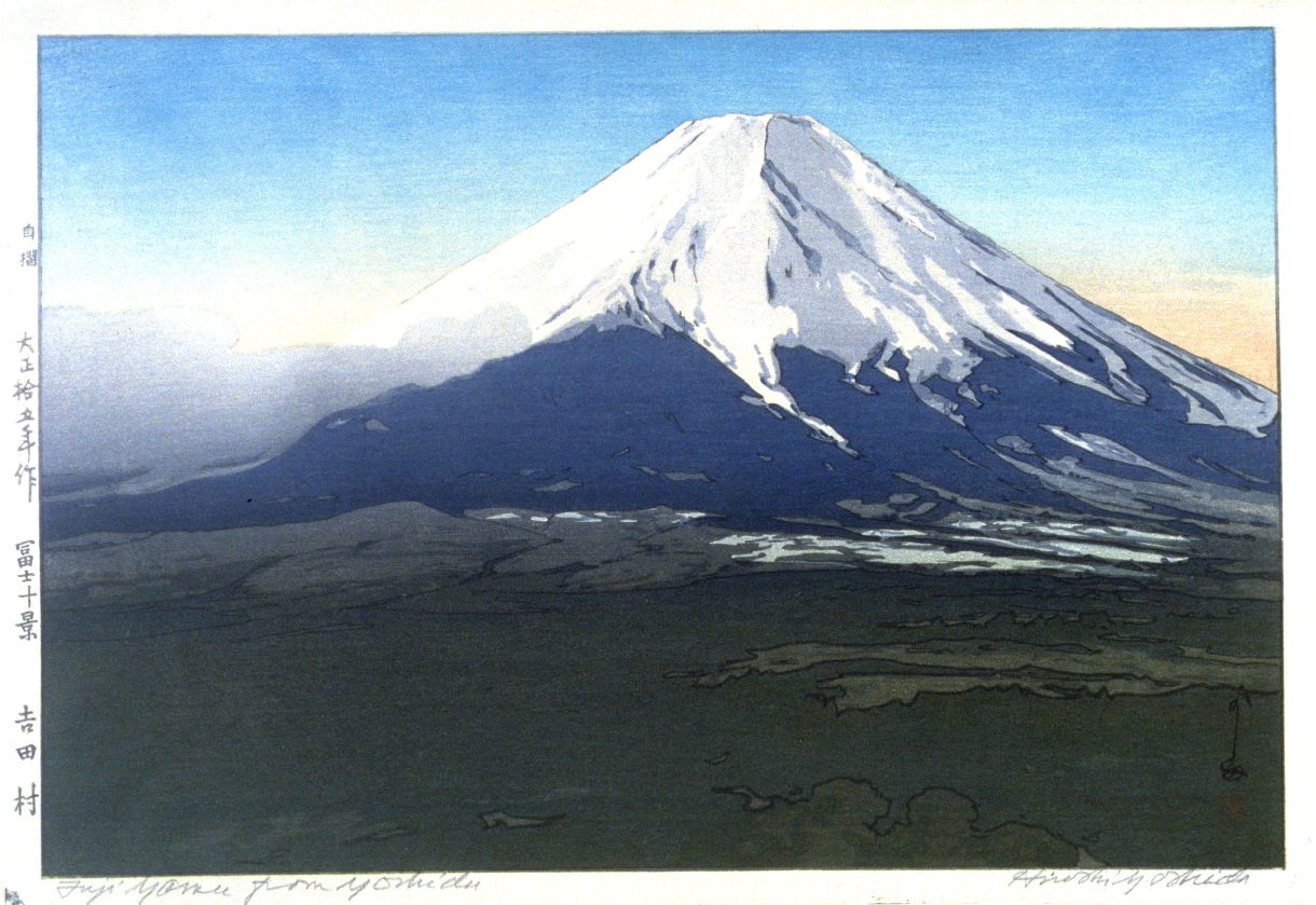 Hiroshi Yoshida - Mount Fuji from Yoshida