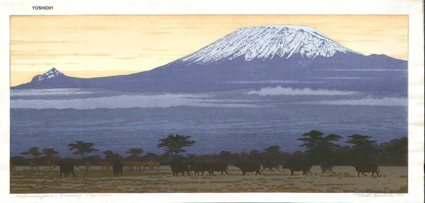 Hiroshi Yoshida - Kilimanjaro (Evening)