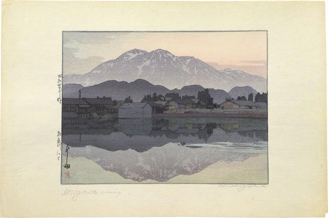 Hiroshi Yoshida - Itoigawa in the Evening (Itoigawa nite: Yoru)