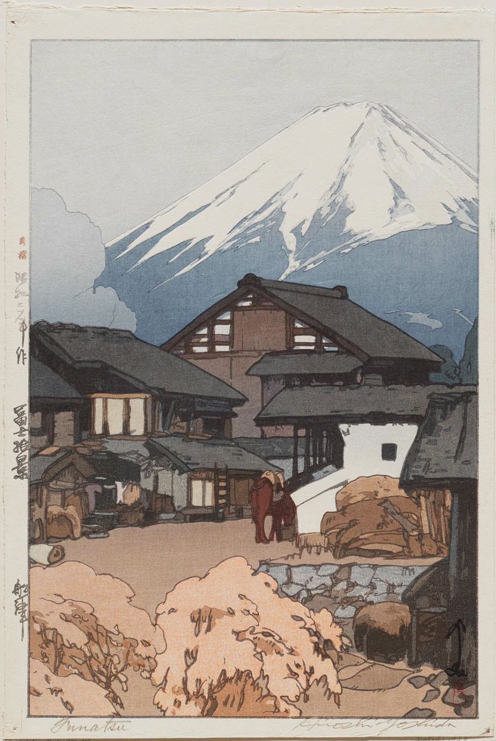 Hiroshi Yoshida - Funatsu, from the series Ten Views of Mount Fuji (Fuji jukkei)