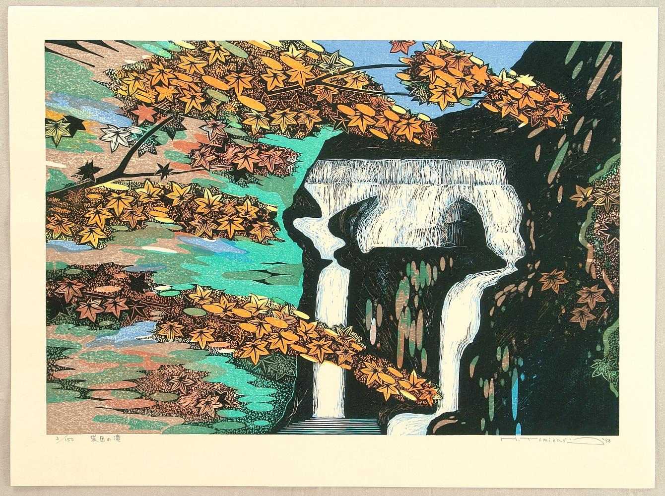 Hiroshi Yoshida - Fukuroda Waterfall – Autumn