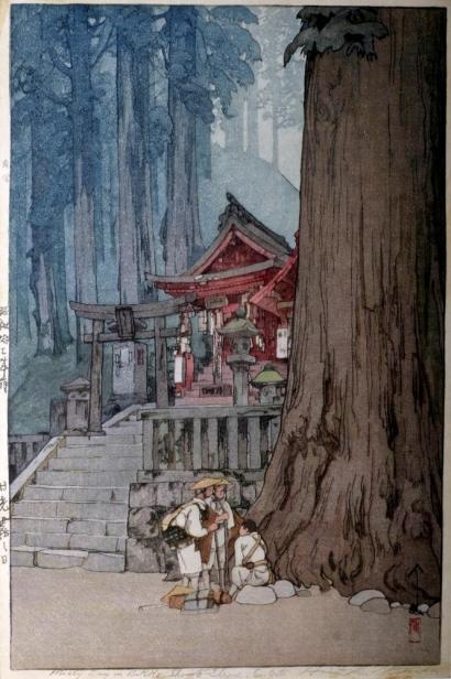 Hiroshi Yoshida - Misty Day in Nikko