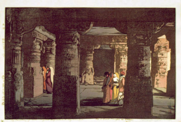 Hiroshi Yoshida - The Third Cave Temple in Ellora