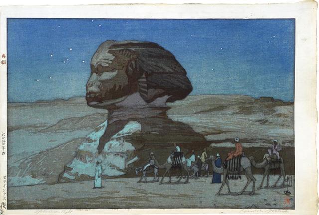 Hiroshi Yoshida - Europe Series: Sphinx – Night (Oushuu: Sufinkusu yoru)