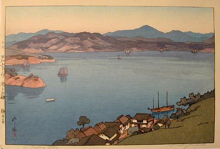 Hiroshi Yoshida - The Inland Sea, Second Series: A Calm Day (Seto uchi kaishu dai ni: Seinaru hi)